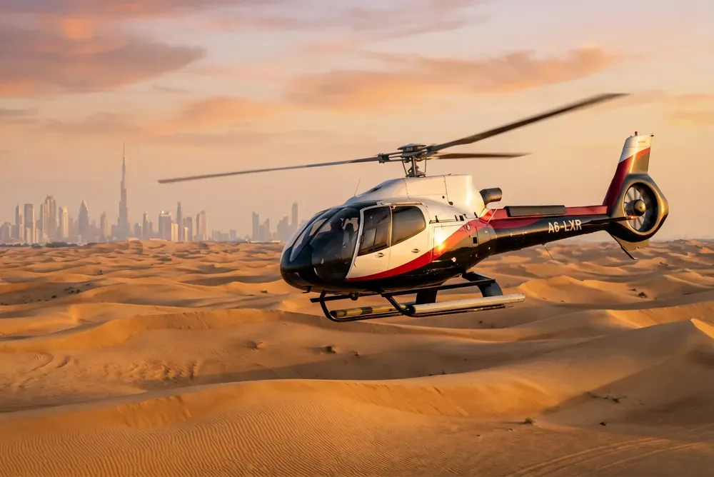 first helicopter ride dubai