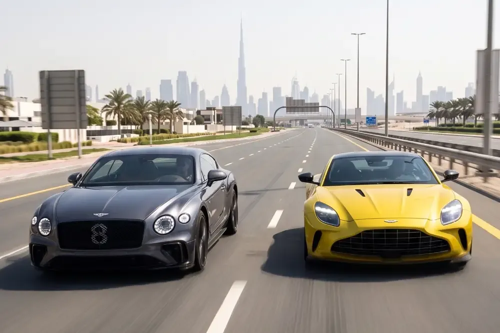 aston martin vs bentley rental dubai