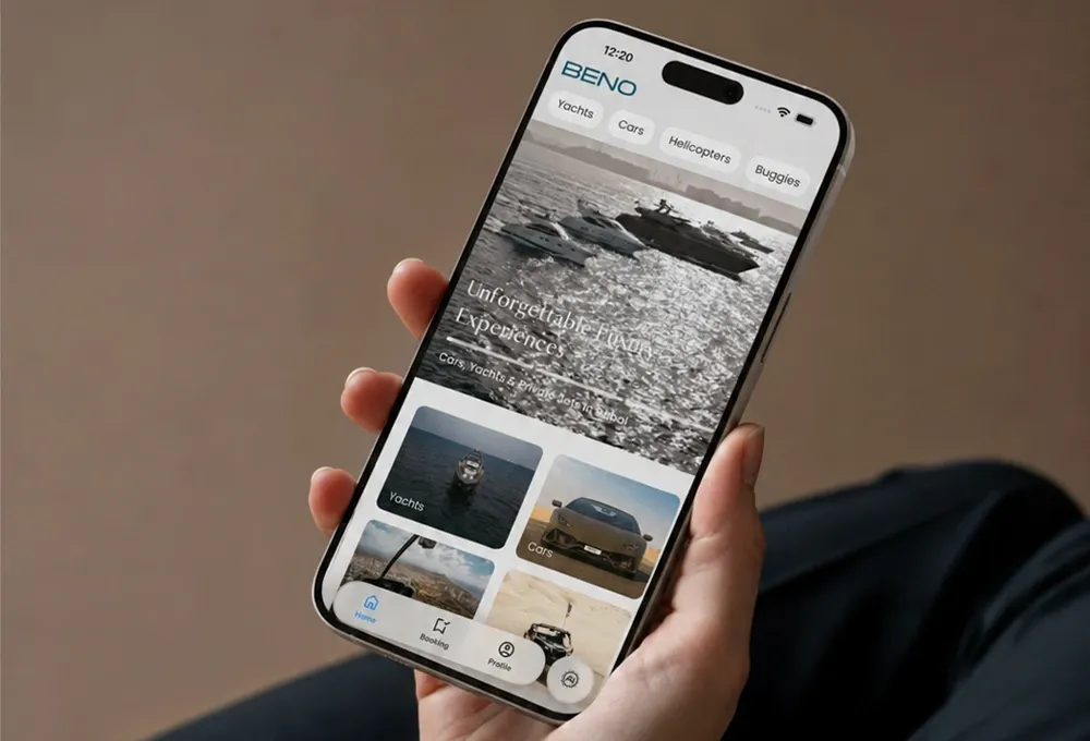 Main Image Beno App: How to Book a Luxury Yacht in Dubai in 3 Minutes Main Image Beno App: How to Book a Luxury Yacht in Dubai in 3 Minutes